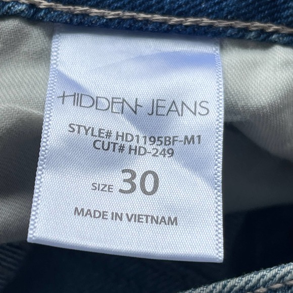 Hidden Jeans Womens Size 30 Bailey Slim Boyfriend Blue NEW - Picture 8 of 11